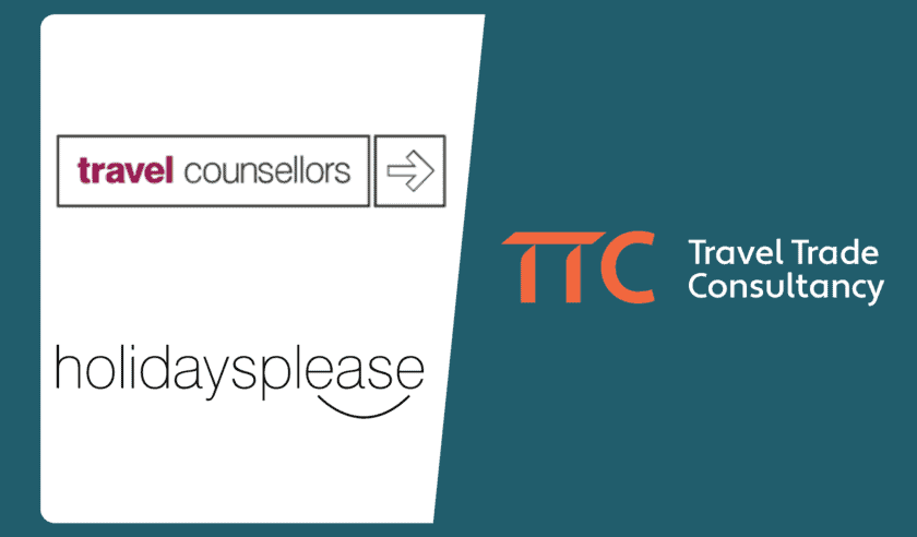 Travel Trade Consultancy, Travel Counsellors and Holidaysplease logos